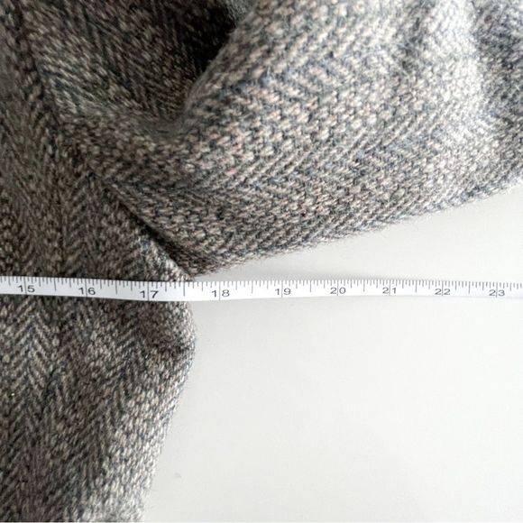 Vintage Baycrest Blazer Wool Silk Tan Gray Tweed Velvet Collar Women's 12 Jacket - Picture 5 of 7